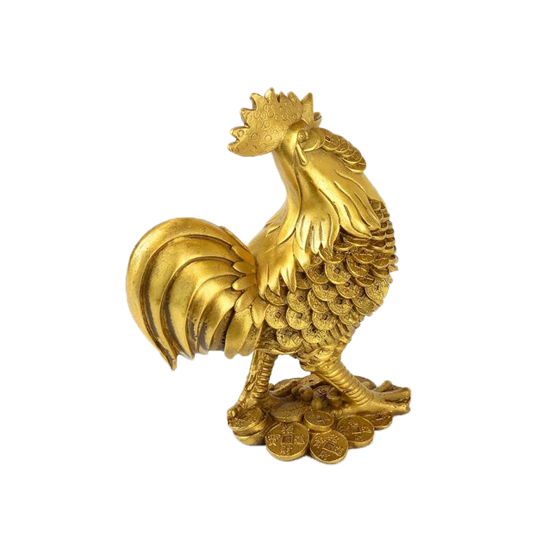 Buy Zhen Yu Ji Opening Of Copper Ingots Rooster Chicken Rooster Ingot Word Blessing Peony Home Decoration Various Styles In Cheap Price On M Alibaba Com