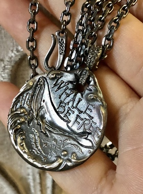 流浪币原创52赫兹鲸鱼手工定制