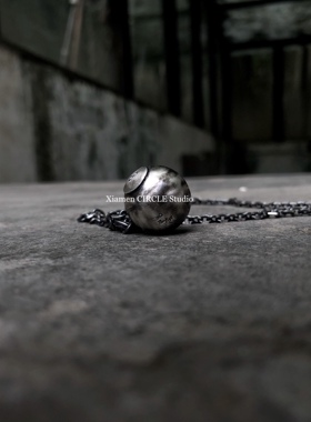 手工纯银暗黑小众设计师风吊坠