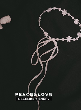 CHOKER防金属过敏黑白绑绳项链