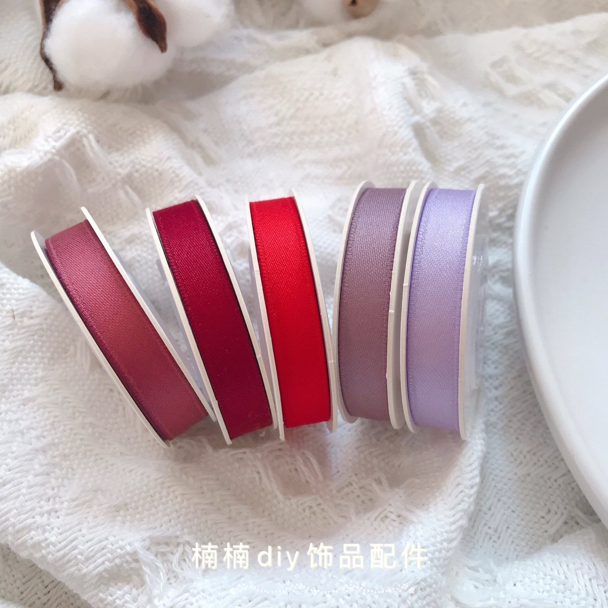 新款1cm哑光涤棉彩色丝带韩版高端发饰手工蝴蝶结配件包夹丝带,淘宝优惠券,粉丝福利购,淘宝优惠卷