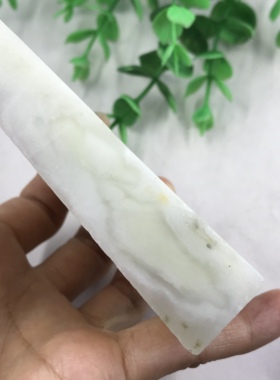 新疆和田玉糖青玉且末蓝长条边角料镇尺发簪玉石料DIY包邮123XA