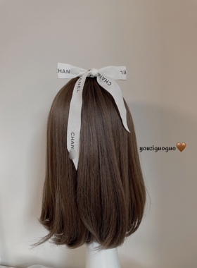 小香风白色飘带香奶奶少女减龄