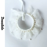 Шарф, милый чокер, слюнявчик из жемчуга, кружевное платье