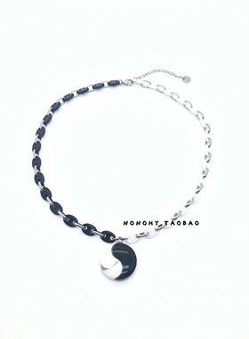 国潮风项链八卦吊坠项链