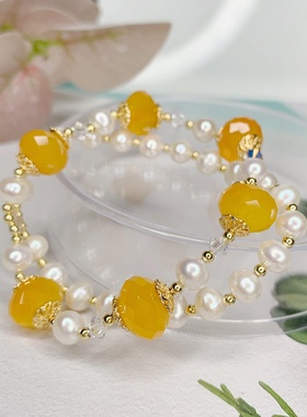 天然珍珠原创手链女优