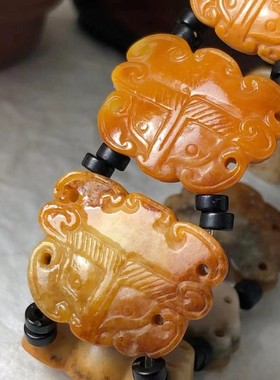 手牌真皮新疆和田玉籽料