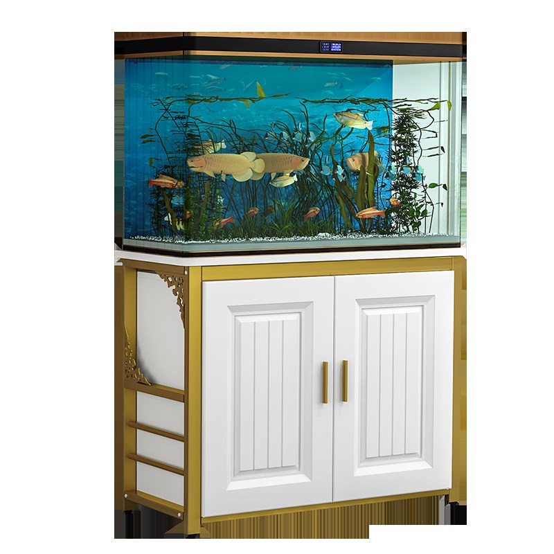 鱼缸柜鱼缸底柜家用客厅中小型水族箱架子鱼缸架龟缸架子鱼缸底座-图3