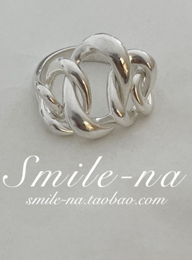 东大门设计师款纯银拼接链条戒指