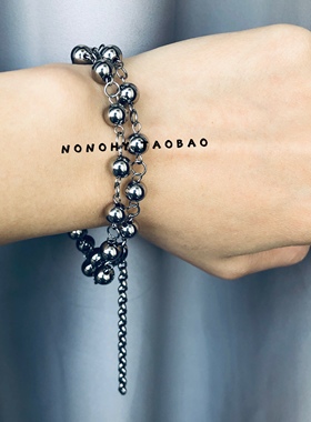 范丞丞国潮风钛钢珠子拼接锁骨链