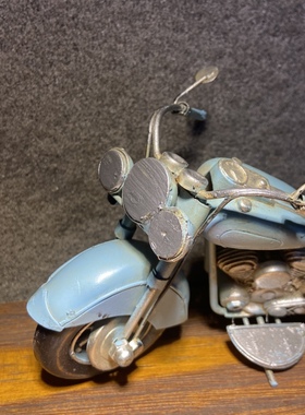 手工铁艺哈雷摩托车模型隔板复古创意摩托装饰工艺品男生礼物包邮