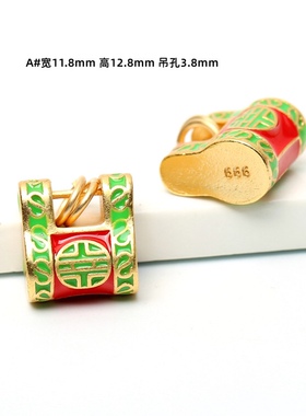 diy烧蓝清宫编织饰品配件项链坠