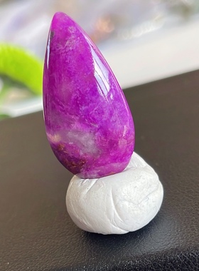 「玺玲珑」果酱红樱花舒俱来奶昔吊坠 紫桃红裸石项链证书天然