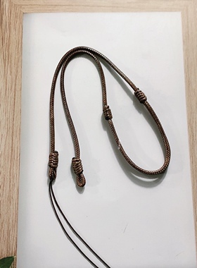 天珠挂绳锁骨横穿吊坠玉石