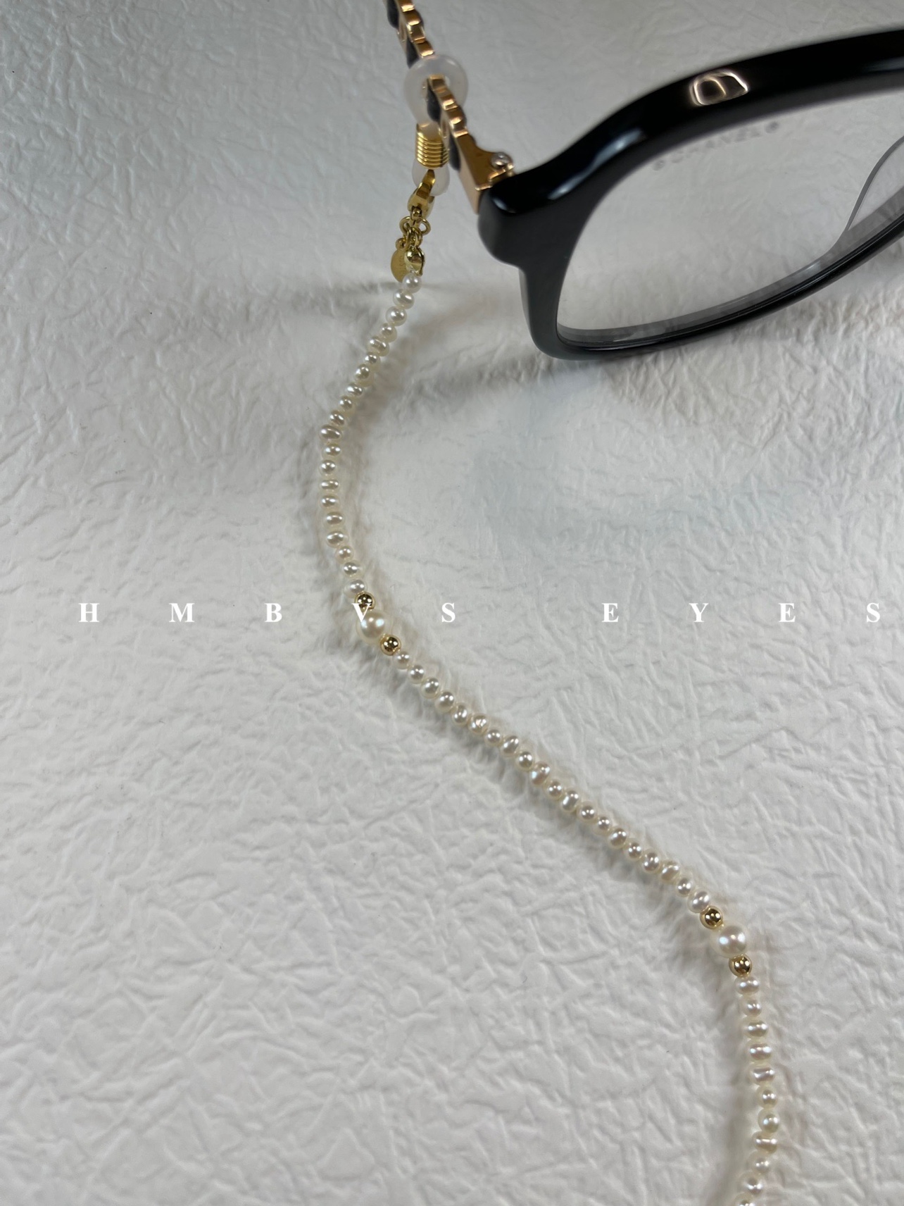HMBVS原创手作天然淡水迷你小珍珠眼镜链口罩挂脖眼镜绳墨镜细轻 - 图0