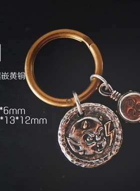 风神雷神银项链吊坠礼物