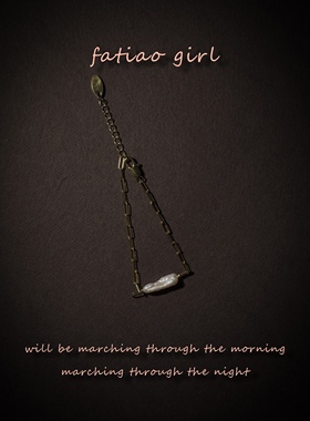 少女风珍珠镀金复古法式发条