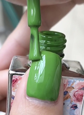 蔻丹显白青草绿色树脂环保光疗胶