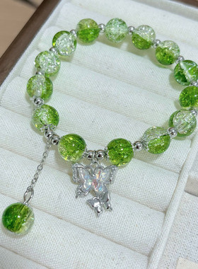 绿意蝴蝶手串新中式秋季