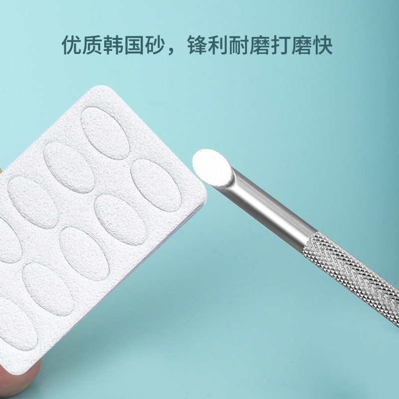 刻磨甲面前置砂搓片俄式双头斜面钢推美甲店专用专业去死皮修指甲,淘宝优惠券,粉丝福利购,淘宝优惠卷