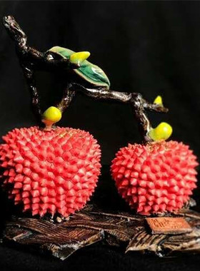 摆件小双红红火火陶醉石湾人气