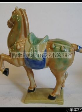 马上发财石湾公仔动物风水工艺品