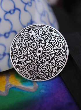 饰品足银复古风项链挂件吊坠