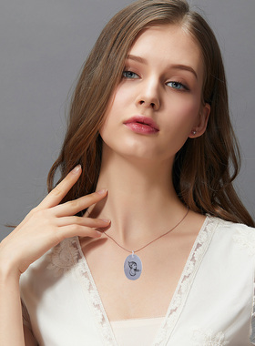 饰品足银复古女士项链挂件吊坠