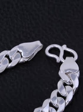 足银男士粗犷风礼物手链