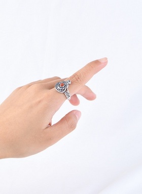 女925纯银复古新颖戒指寓意好