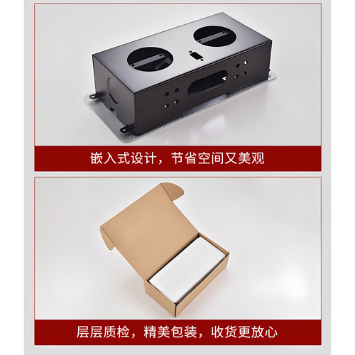 弹起式多功能桌面插座 多媒体接口线信息盒台面集成电源模块HDMI - 图3