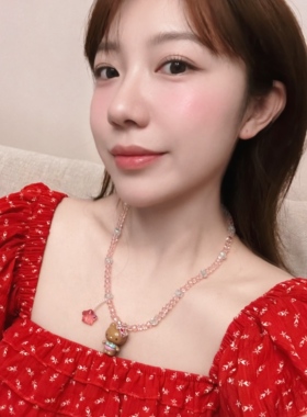 黑皮Kitty闪闪水晶儿童项链