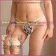 Thong Unisex Slot Double Waistband Lace Trim