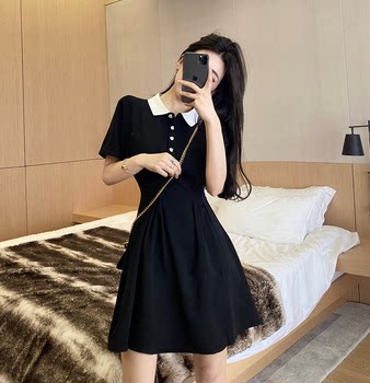 TD holiday sandy mid-length slit dress dress new French suspender long skirt to slim down the waist