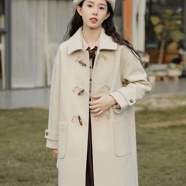 LMG 新款小个子赫本风超好看呢子大衣女秋冬高级感毛呢外套_小懒猫美衣6号店_女装/女士精品-第5张图片-提都小院