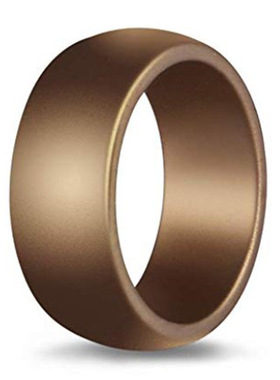 跨境亚马逊戒指男士 欧美时尚简约 8.7mm宽弧度款男士硅胶戒指