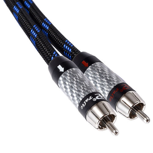 张扬/ZY Cable发烧级3.5立体声转双莲花RCA音频信号线 圆声带行货 - 图2