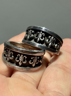 现货特价925纯银复古童军花纯银戒指/码数16 号