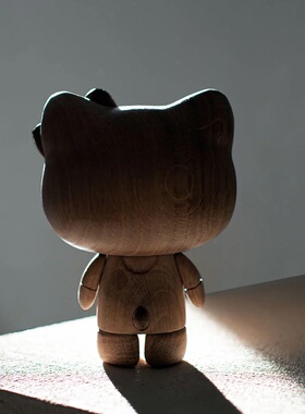 美国代购正品Boyhood Hello Kitty联名欧洲FSC认证白橡木摆件收藏