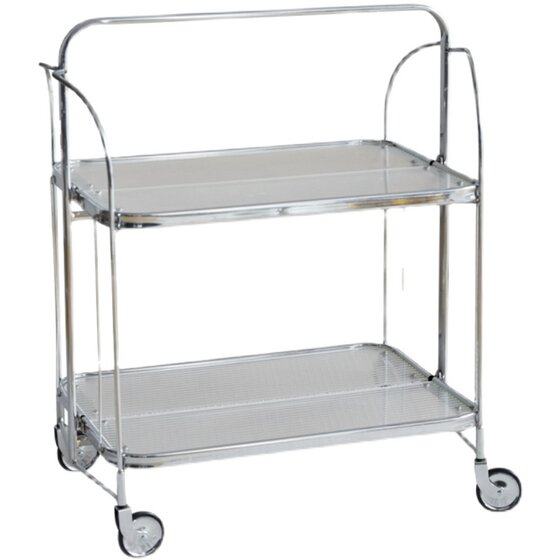 Medieval style ins antique glass foldable movable side table
