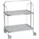 Medieval style ins antique glass foldable movable side table