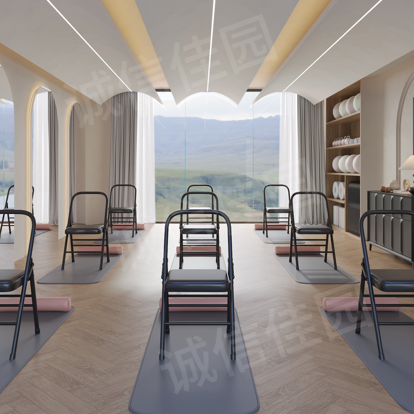 Yoga瑜伽椅艾扬格辅具瑜伽椅PU面瑜伽椅辅助椅折叠凳子普拉提椅子,淘宝优惠券,粉丝福利购,淘宝优惠卷