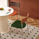 Medieval style dining chair home back chair designer retro cafe solid wood chair dining table chair soft package single chair