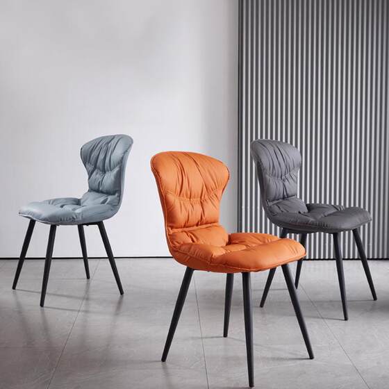 Home modern minimalist restaurant dining chair cafe iron art