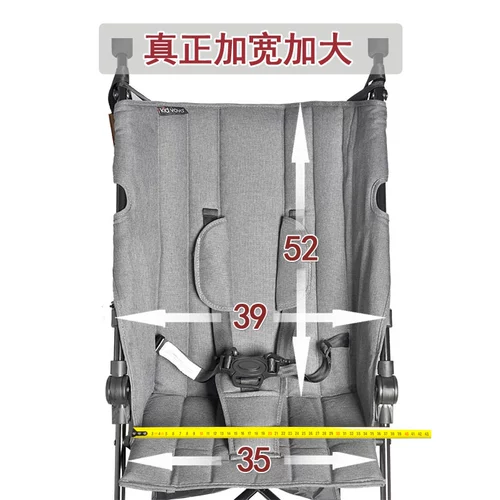 Портативная металлическая сверхлегкая складная детская коляска с фарой для путешествий с зонтиком, алюминиевый сплав, подходит для подростков