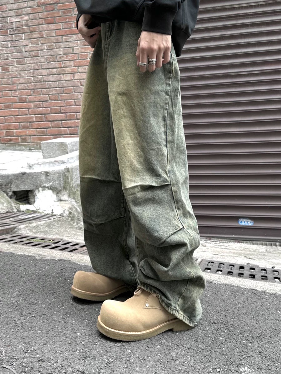 米奇圆头工装马丁沙漠短靴手工固特异头层牛皮绒面皮鞋靴子男鞋子 - 图2