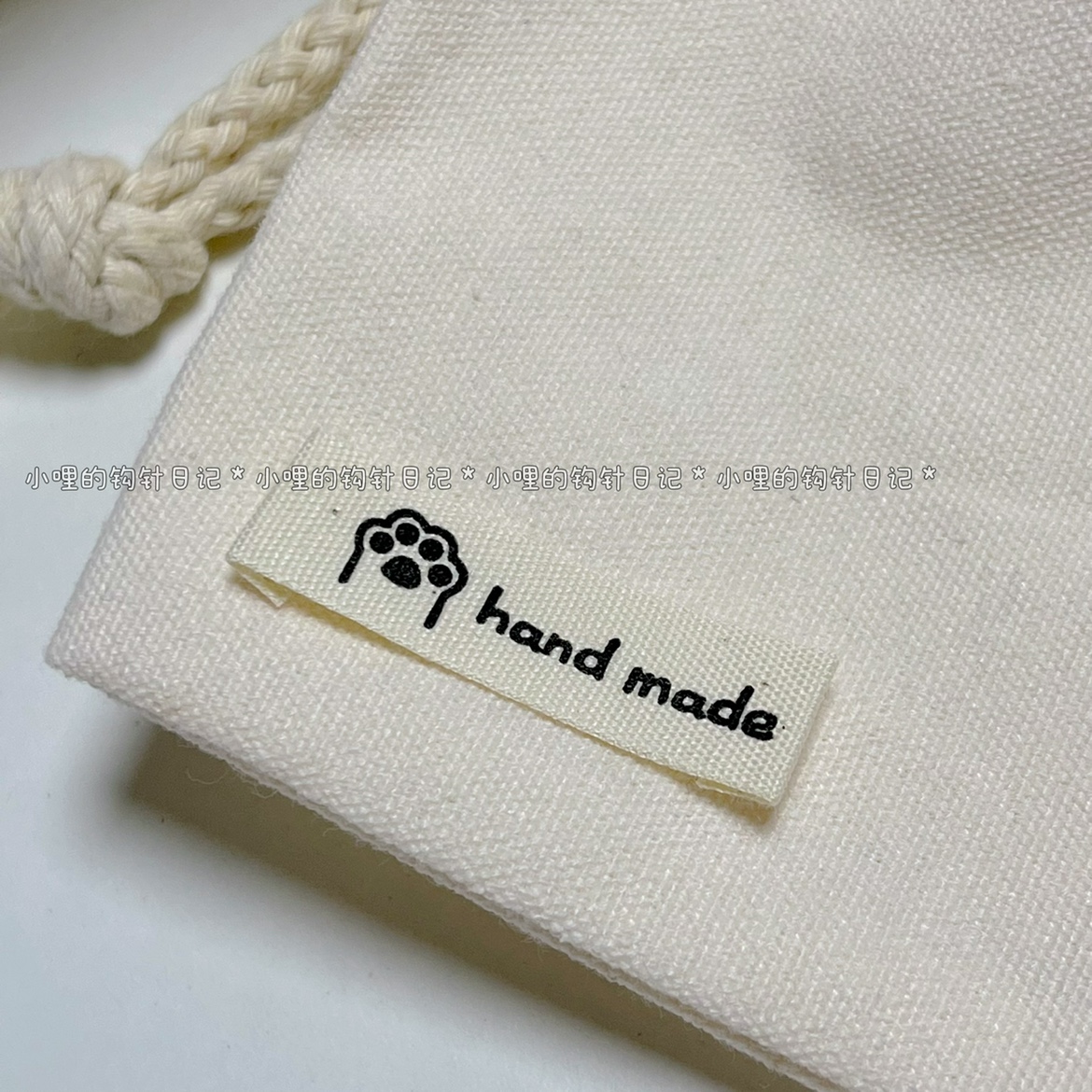 2023新 logo布标 handmade 可爱卡通 4*1cm装饰 小哩的钩针日记 - 图2