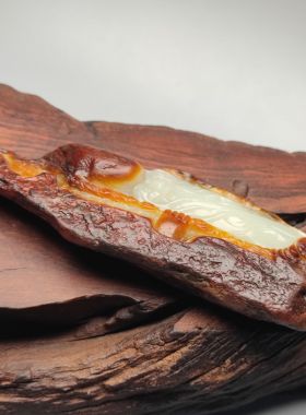 和田玉全壳独籽寿星挂件把玩手把件俏色巧雕大师雕工红皮白肉