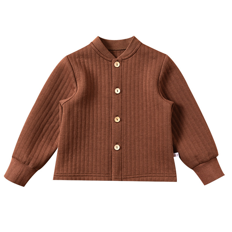 儿童夹棉开衫上衣宝宝保暖衣服内穿打底衣服婴儿内衣秋冬款加厚,淘宝优惠券,粉丝福利购,淘宝优惠卷