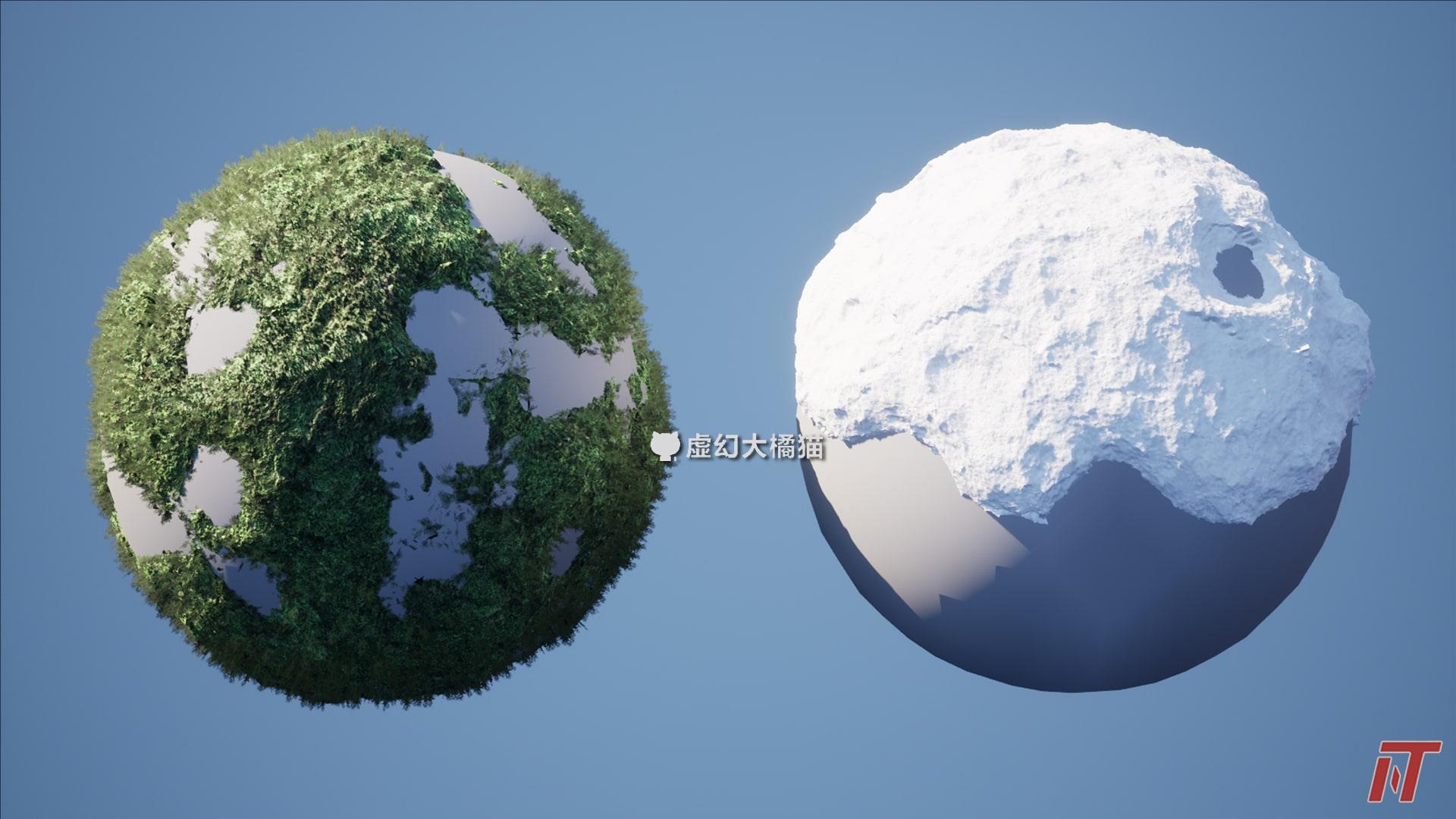 UE5虚幻 Procedural Moss Snow 程序化苔藓雪表面生成器蓝图工具 - 图0